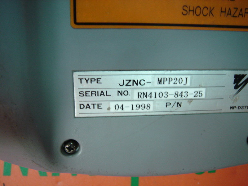 YASKAWA / YASNAC MRC JZNC-MPP20J ROBOT Motoman Teach Pendant YASKAWA / YASNAC MRC JZNC-MPP20J ROBOT Motoman Teach Pendant